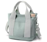 Halemet Kleine Tragetasche mit Reißverschluss für Damen, Canvas, Umhängetasche, Umhängetasche, Hobo-Tasche, Kuriertasche 2024, Grün, Small