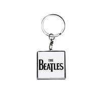 Half Moon Bay Beatles Schlüsselanhänger Classic Band Logo Keychain 4 cm Weiß