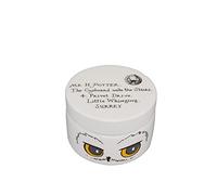 Half Moon Bay - Harry Potter Keramik-Schmuckkästchen rund - Hedwig - Schmuckkästchen mit Deckel - 6 cm Dekor - Hedwig Eule
