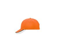 Half-Pipe Sandwich Cap "MB049" - myrtle beach Orange/Dark-Green/White