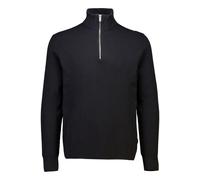 Lindbergh Strickpullover mit Stehkragen und Reißverschluss in Black, Größe M