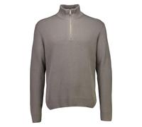 Troyer LINDBERGH "Troyer Relaxed Fit", Herren, Gr. XL, grau stone, Obermaterial: 80% Baumwolle, 20% Polyester, unifarben, hoch geschlossener Ausschnitt, Pullover Troyer (26529463-XL) grau stone