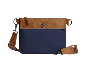 Halfar Kleine Umhängetasche LIFE - Dunkelblau / braun