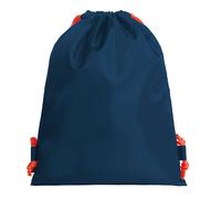 Halfar Rucksack mit Kordelzug PAINT - Dunkelblau / rot