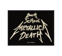 Halle 15 Halle15Clothes - Aufnäher für Kutte - Band Metallica - BIRTH, SCHOOL, METALLICA, DEATH