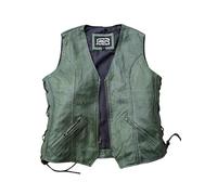 Halle 15 Original Clothes - Lederweste - Ladies Lederkutte -Grün (M)