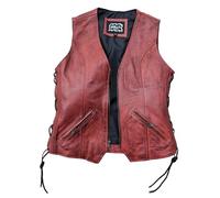 Halle 15 Original Clothes - Lederweste - Ladies Lederkutte - Rot (S)