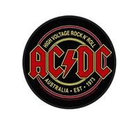 Halle15Clothes - Aufnäher für deine Kutte - Band AC/DC - HIGH VOLTAGE ROCK N ROLL Patch