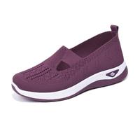 Hallen- & Fitnessschuhe, Sneaker Damen Slip On Orthopädische Schuhe Rutschfest Sommerschuhe Leicht Turnschuhe Sportschuhe Bequem Stoffschuhe Atmungsaktiv Gesundheitsschuhe Outdoor Laufschuhe Hallensch