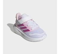 Hallenschuh ADIDAS SPORTSWEAR "RUNFALCON 5 KIDS", Mädchen, Gr. 24, rosa (cloud weiß, clear pink, grau two), Synthetik, Textil, Schuhe Hallenschuh, mit Klettverschluss (96093053-24) cloud weiß, clear p