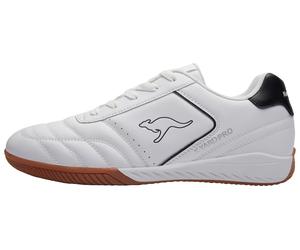 Hallenschuh KANGAROOS "K-YARD PRO 5", Herren, Gr. 40, weiß, jet schwarz, Synthetik, Schuhe Hallenschuh, Indoorschuh, nicht abfärbende Sohle (23055712-40) weiß, jet schwarz