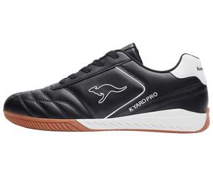 Hallenschuh KANGAROOS "K-YARD PRO 5", Herren, Gr. 47, jet schwarz, weiß, Synthetik, Schuhe Hallenschuh, Indoorschuh, nicht abfärbende Sohle (93058560-47) jet schwarz, weiß