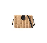 HALLHUBER Kleine Crossbody-Rattantasche beige, One Size