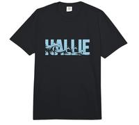 Hallie Sea Waves - Personalisierter Name Ocean Beach Art Comfort Colors Adult Heavyweight T-Shirt