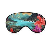 Hallo Hawaii Schlafmaske, weiche, bequeme Augenmaske mit verstellbarem Riemen, Lidschatten, für Männer und Frauen, Arbeit, Reisen