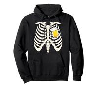 Halloween Beer Pong Geschenk Tee Skelett Lustiges Tee Pullover Hoodie