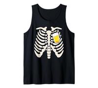 Halloween Beer Pong Geschenk Tee Skelett Lustiges Tee Tank Top