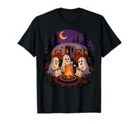 Halloween Camping Ghost Camper Vintage Style Campfire Art Preisgünstiges Grafik-T-Shirt