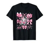 Halloween Collection Bow Tie Boo Playing Guitar Witch's Hat T-Shirt