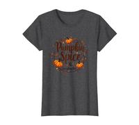Halloween Damen Kürbis Spice & Everything Nice T-Shirt, Damen, Anthrazit Meliert, XXL