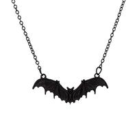 Halloween Dark Gothic Style Fledermaus Anhänger Schlüsselbein Kette Männer und Frauen Street Halskette Trend Ketten Damen Silber 925