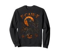 Halloween F-Caw-F Rabe Kürbis Krähe Mond Vintage Halloween Sweatshirt