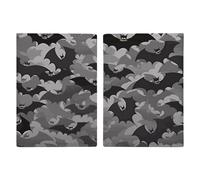 Halloween Fledermäuse Grau Reisepasshülle, Ausweishülle, Reisepasshülle mit Schlitz, Reisebrieftasche, Dokumentenhülle für Damen und Herren