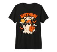 Halloween Geburtstag Junge Mädchen Dude Ghost Party Geburtstag Lustig Premium T-Shirt