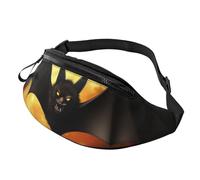 Halloween-Gürteltasche mit Fledermaus-Motiv für Herren und Damen, modisch, zum Laufen, wasserdicht, Crossbody-Tasche mit verstellbarem Riemen, Sport-Hüfttasche für Reisen