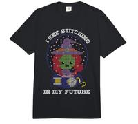 Halloween Kreuzstich Future Ball I See Kreuzstich Comfort Colors Adult Heavyweight T-Shirt