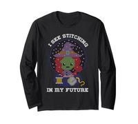 Halloween Kreuzstich Future Ball I See Kreuzstich Langarmshirt