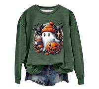 halloween langarmshirt damen, shirt mit wasserfallausschnitt, hoodie oversize damen, lange oberteile für leggings, pullover für mädchen, langarmshirt damenaedchen, damendamen, damenshirt halbarm
