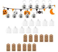 Halloween Schlüsselanhänger 12 Stück Gruselige Halloween--Anhänger