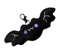 Halloween Schlüsselanhänger | Fledermaus Katze Anhänger Schlüsselanhänger - Kreativer Plüsch Halloween Fledermaus Schlüsselanhänger Geldbörse Anhänger - Halloween Schlüsselanhänger Cartoon Deko für