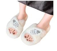 Halloween Schuhe Damen Elegant Flache Drinnen Pantoffeln Warme Komfort Slipper Damen Bequeme Rutschen Weiche Leicht Hausschuhe Baumwolle rutschfest Außen rutschfeste Halloween