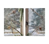 Halloween-Spinnennetz-Reisepasshülle mit Karten- und Ticketfach, PU-Leder, einfacher Zugriff, Reiseutensilien, Dokumenten-Organizer, wasserdichte Reisebrieftasche für Männer und Frauen