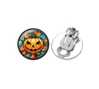 Halloween-Themen-Clip-On-Ohrringe, 1.2cm x 1.2cm, Edelstahl