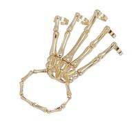 Halloween Totenkopf Armband Gothic Halloween Cosplay Fingerknochen-Armband | Skeletthand-Ring Für Männer Frauen Cosplay Bühnen-Performance Party Und Feierlichkeiten Liebhaber Freundin Ehefrau Mutt