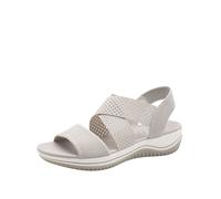 Hallux Valgus Sandalen "Jana Coshy Balance" für breite Füße, flexibles Fußbett, vegan 37 grau x