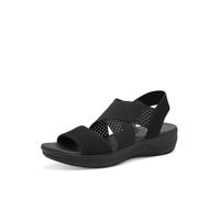 Hallux Valgus Sandalen "Jana Coshy Balance" für breite Füße, flexibles Fußbett, vegan 39 schwarz x