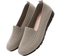 Hallux Valgus Schuhe Damen Weit Dehnbar Orthopädische Loafer Strick Stoffschuhe Leicht Slipper für Senioren Geschwollene Füße Bequeme Sommerschuhe Weiche Sohle Walking#01