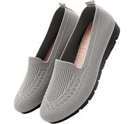 Hallux Valgus Schuhe Damen Weit Slipper Orthopädische Bequem Leicht Sneaker ohne Schnürsenkel Atmungsaktiv Stoffschuhe für Senioren Sohle Geschwollene Füße Sommer Sohle Arbeit Walking