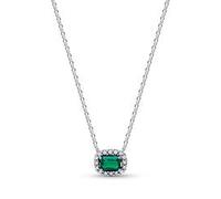 Halo-Damenkette mit Zirkonia aus Silber, Timeless