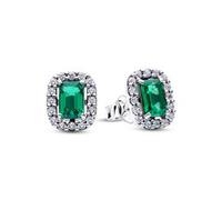 Halo-Ohrringe für Damen Timeless, 925er Silber