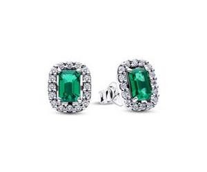 Halo-Ohrringe für Damen Timeless, 925er Silber