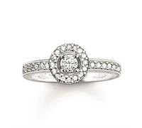 Halo Ring 925er Silber 58mm