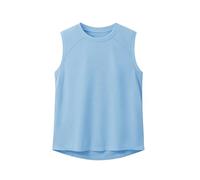 Haloumoning Jungen Tank Top Ärmellos T-Shirts Einfarbige Feinripp Unterhemd Kinder Sommer Sport Freizeit Basic Tops,Hellblau,4-6 Jahre