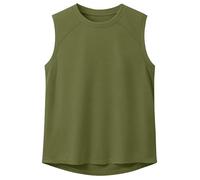 Haloumoning Jungen Tank Top Ärmellos T-Shirts Einfarbige Feinripp Unterhemd Kinder Sommer Sport Freizeit Basic Tops,Armeegrün,8-10 Jahre