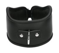 Halsband aus Leder - geschwungen