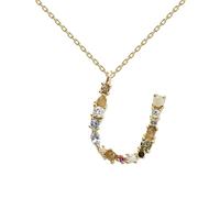 PDPAOLA - Buchstabe U Halskette - 925er Sterlingsilber 18k Vergoldung - Damenschmuck